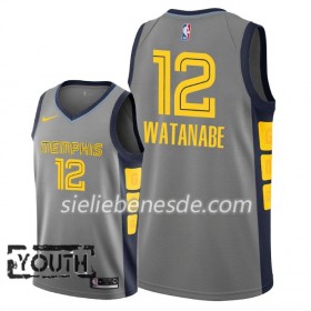 Kinder NBA Memphis Grizzlies Trikot Yuta Watanabe 12 2018-19 Nike City Edition Grau Swingman